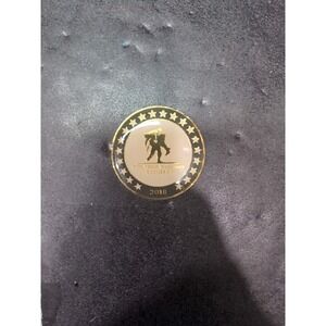 Wounded Warrior Project 2018 Challenge Coin Connect Serve Empower Gold Tone 1.5"